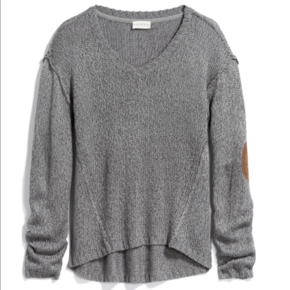 Retrod Moana Elbow Patch Pullover Sweatsr